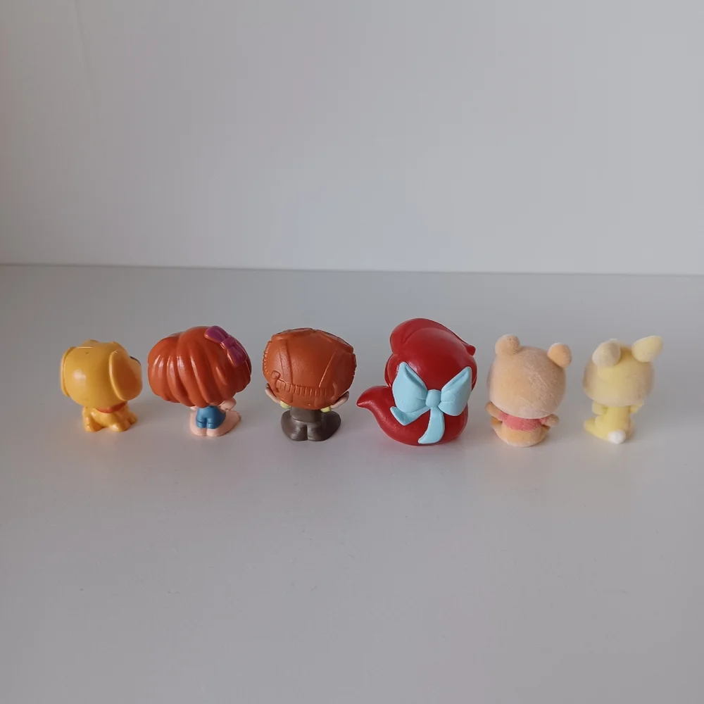 Disney Doorables Set Of Six - Ariel, Winnie The Pooh, Rabbit, Up Toy Collectible